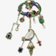 A pendant with enamel, pearls, emerald and rubies. Great Britain, circa 1900 - 1910 - Сейчас на аукционе