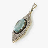 A pendant with aquamarine and diamonds. Germany, circa 1920 - photo 2