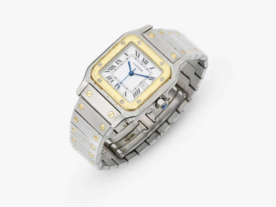 A gentlemens wristwatch. CARTIER, SANTOS - фото 1