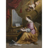 Flämisch Mid 17th century. Saint Cecilia at the organ - photo 1