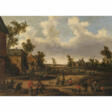 Joost Cornelisz. Droochsloot, zugeschrieben. Busy village street - Now at the auction