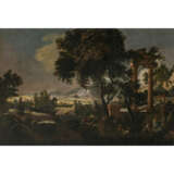 Frankreich 17th century. Landscape with temple and figures - photo 1