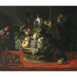 Peter van Boucle, zugeschrieben. Still life with fruit, dove, parrot and dog - Now at the auction