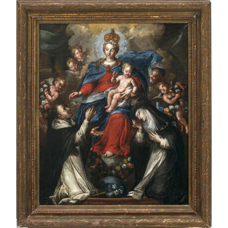 Jakob Karl (Karl) Stauder d. J., zugeschrieben. Madonna with Child and Saint Dominic and Saint Catherine of Siena - photo 2