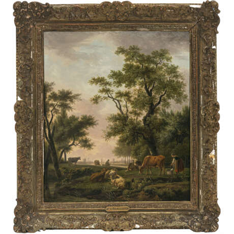 Balthasar Paul Ommeganck. Sommerliche Landschaft mit weidendem Vieh und Bäuerin - Foto 2