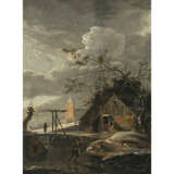 Hendrik Willem (Heinrich Wilhelm) Schweickhardt. Winter landscape with figures - photo 1