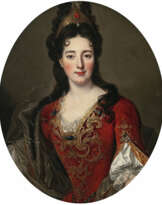 Frankreich 18th century. Portrait of a noble lady
