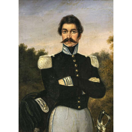 Deutsch 1st half of the 19th century. Portrait of an officer - photo 1