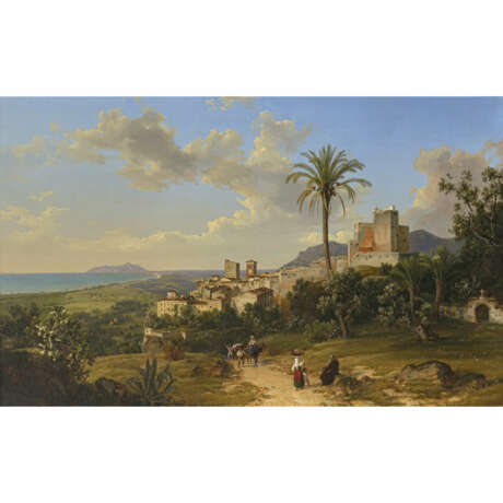 Johann Theodor Goldstein. Terracina - View along the coast to Monte Circeo - фото 1