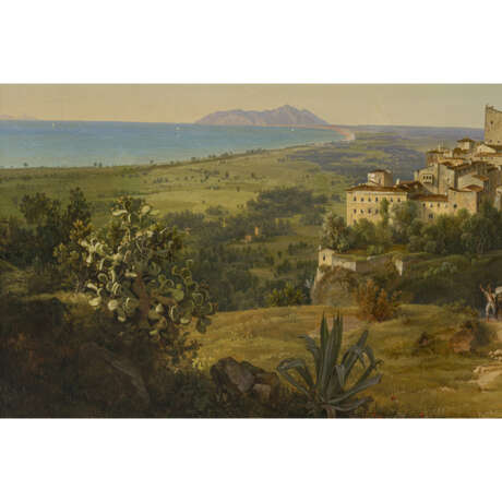 Johann Theodor Goldstein. Terracina - Blick entlang der Küste auf den Monte Circeo - Foto 4