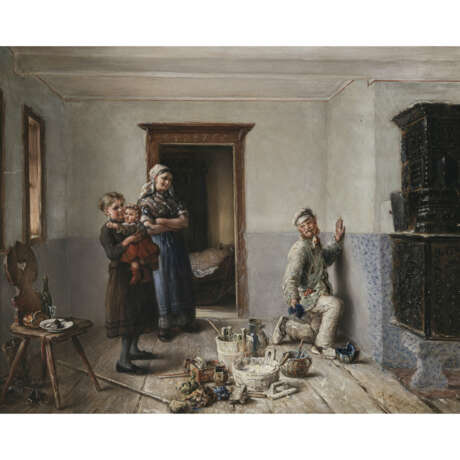 Otto Piltz. The painter in the living room - фото 1