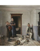 Otto Piltz. The painter in the living room