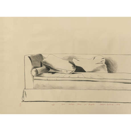 David Hockney. Sofa, 8501 Hedges Place Los Angeles. 1971 - фото 1