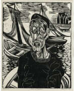 Конрад Феликсмюллер. Conrad Felixmüller. Fisherman from Heligoland. 1924/1945. Roofer, Tautenhain. 1958/59