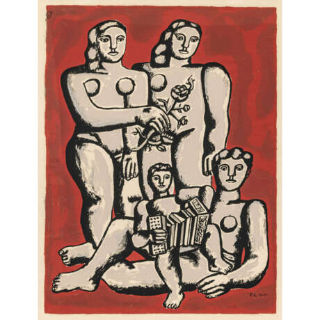 Fernand Léger. Les trois soeurs (fond rouge). 1950/51 - photo 1