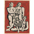 Fernand Léger. Les trois soeurs (fond rouge). 1950/51 - Jetzt bei der Auktion