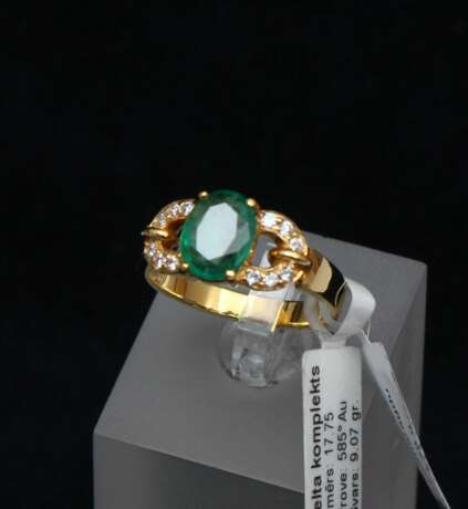 Gold jewelry set with emeralds Gold Other style 21th century - photo 8