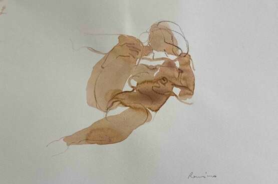 Serhiy Reznichenko Watercolor Nude Sketch 21st Century Paper 21th century - photo 3