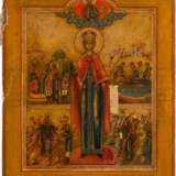 AN ICON SHOWING ST. CATHERINE WITH SCENES FROM HER LIFE AND MARTYRDOM - фото 1