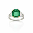 BULGARI | Octagonal ct. 4.16 emerald and triangula… - Now at the auction