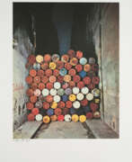 Christo Jawaschew. Christo. Wall of Oil Barrels - The Iron Curtain, Rue Visconti, Paris, 1961-62