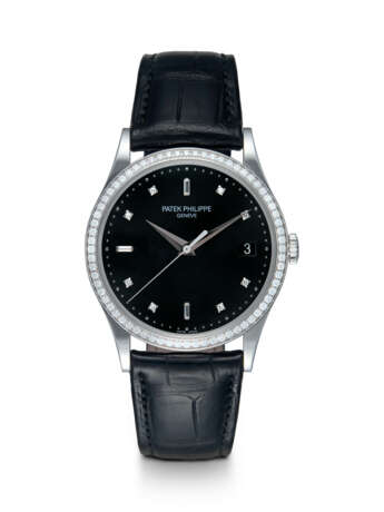 PATEK PHILIPPE REF. 5297G-001, AN ATTRACTIVE GOLD AND DIAMOND-SET WRISTWATCH WITH A BLACK DIAMOND-SET DIAL - photo 1