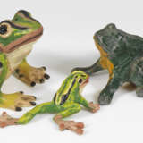 Vier Frosch-Miniaturfiguren - фото 1