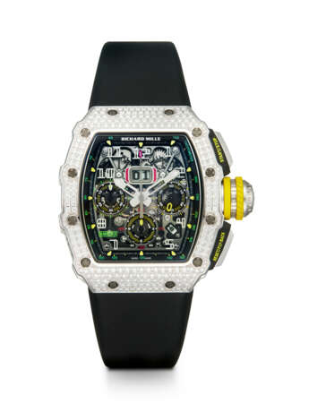 RICHARD MILLE, RM 11-03, A RARE AND ATTRACTIVE GOLD AND DIAMOND-SET CHRONOGRAPH WRISTWATCH - photo 1