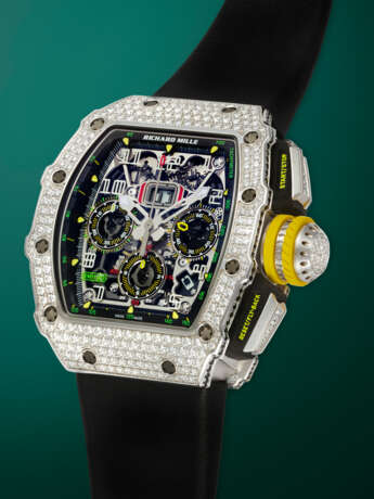 RICHARD MILLE, RM 11-03, A RARE AND ATTRACTIVE GOLD AND DIAMOND-SET CHRONOGRAPH WRISTWATCH - photo 2