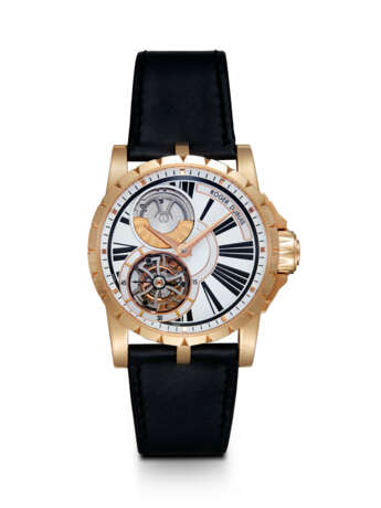 ROGER DUBUIS, EXCALIBUR, A LIMITED EDITION GOLD AUTOMATIC FLYING TOURBILLON WRISTWATCH - photo 1