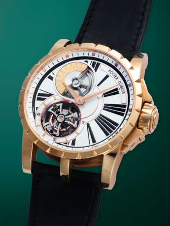 ROGER DUBUIS, EXCALIBUR, A LIMITED EDITION GOLD AUTOMATIC FLYING TOURBILLON WRISTWATCH - photo 2