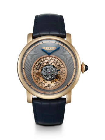 CARTIER, ROTONDE DE CARTIER ASTROCALENDAIRE, A RARE AND INVENTIVE LIMITED EDITION GOLD TOURBILLON WITH MULTI-TIER CIRCULAR PERPETUAL CALENDAR DISPLAY - photo 1