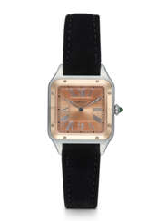 CARTIER, SANTOS DUMONT, A STEEL AND GOLD LIMITED EDITION MANUAL-WINDING WRISTWATCH MADE FOR CHINA