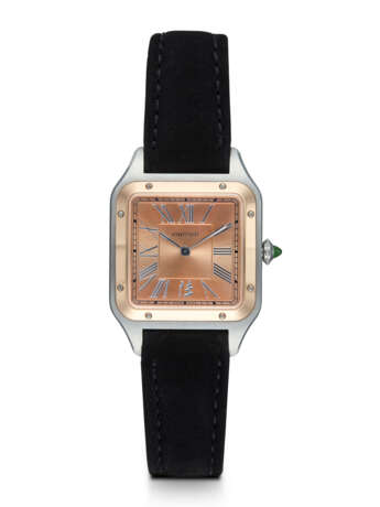 CARTIER, SANTOS DUMONT, A STEEL AND GOLD LIMITED EDITION MANUAL-WINDING WRISTWATCH MADE FOR CHINA - photo 1