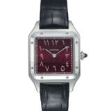 CARTIER SANTOS DUMONT, A FINE LIMITED EDITION PLATINUM MANUAL-WINDING WRISTWATCH WITH ARABIC NUMERALS - photo 1