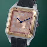 CARTIER, SANTOS DUMONT XL, A FINE STEEL AND GOLD MANUAL-WINDING WRISTWATCH - photo 2