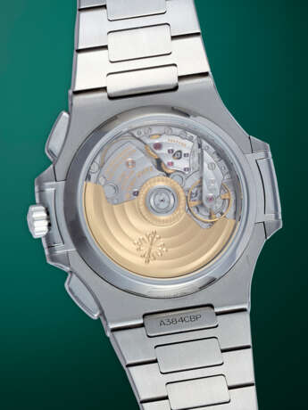 PATEK PHILIPPE, NAUTILUS REF. 5980/1A-014, AN ATTRACTIVE STAINLESS STEEL AUTOMATIC CHRONOGRAPH WRISTWATCH - фото 3