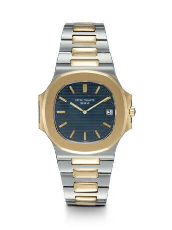 PATEK PHILIPPE, NAUTILUS REF. 3700/11JA-050, A FINE STEEL AND GOLD AUTOMATIC WRISTWATCH - фото 1