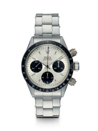 ROLEX, DAYTONA REF. 6240, A RARE STEEL MANUAL-WINDING CHRONOGRAPH WRISTWATCH - фото 1