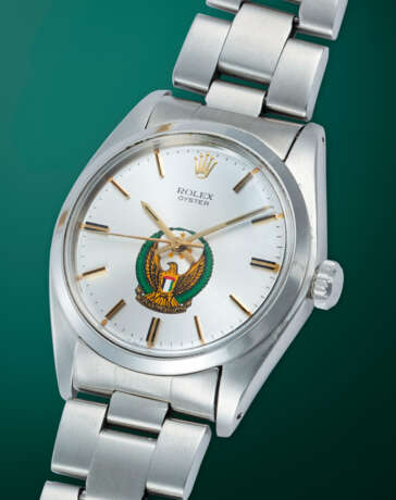 ROLEX, REF. 6426, A STEEL MANUAL-WINDING WRISTWATCH MADE FOR THE UAE ARMED FORCES - photo 2