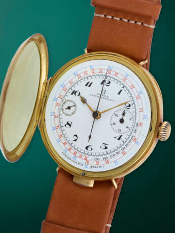 OMEGA, REF. KOT 741, A RARE GOLD OVERSIZED MONOPUSHER CHRONOGRAPH WRISTWATCH - photo 6