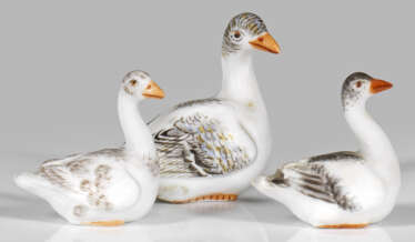 Three Miniature Geese