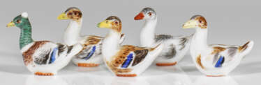 Five Miniature Ducks