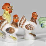 Vier Miniatur-Hühner - фото 1