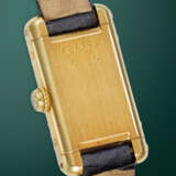 CARTIER TANK, A RARE AND ATTRACTIVE GOLD AND YELLOW SAPPHIRE-SET MANUAL WINDING WRISTWATCH - фото 3