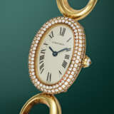 CARTIER, BAIGNOIRE REF.1967, AN ATTRACTIVE GOLD AND DIAMOND-SET BRACELET WATCH - photo 2