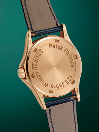 PATEK PHILIPPE, REF. 5125R-010 W125, A LIMITED EDITION GOLD AUTOMATIC ANNUAL CALENDAR WRISTWATCH - photo 3