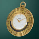 HERMES, WORLDTIME, A FINE GILT BRASS WORLD TIME POCKET WATCH - photo 2