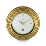 HERMES, A RARE GILT BRASS MANUAL-WINDING WORLDTIME DESK CLOCK - photo 1