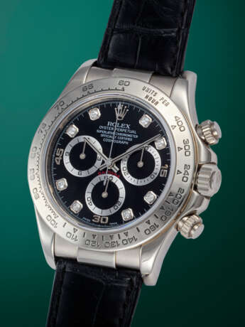 ROLEX, DAYTONA REF. 116519, A WHITE GOLD AND DIAMOND-SET AUTOMATIC CHRONOGRAPH WRISTWATCH - photo 2